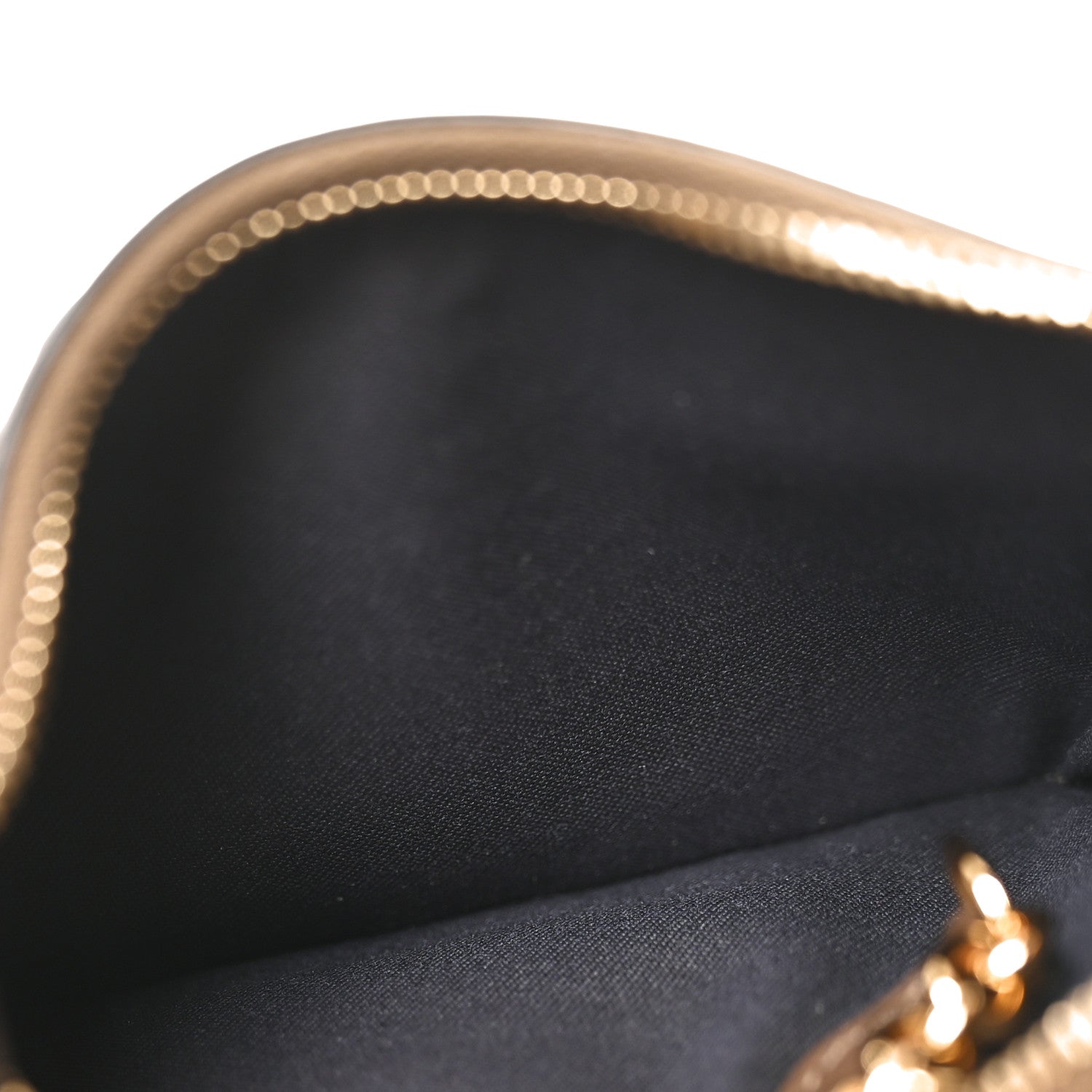Fendi Vitello Soft F is Fendi Bi-Color FF 1974 Embossed Key Case Pouch Maya Black 5 of 8