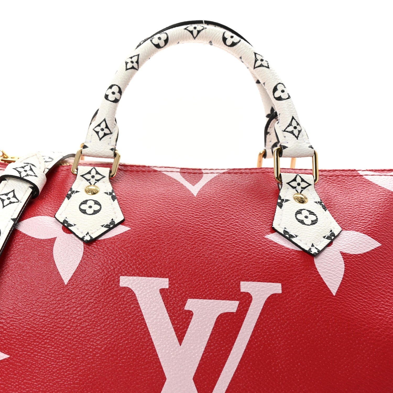 Louis Vuitton Monogram Giant Speedy Bandouliere 30 Rouge 7 of 9