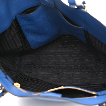 Prada Vitello Phenix Tote Blue 8 of 18