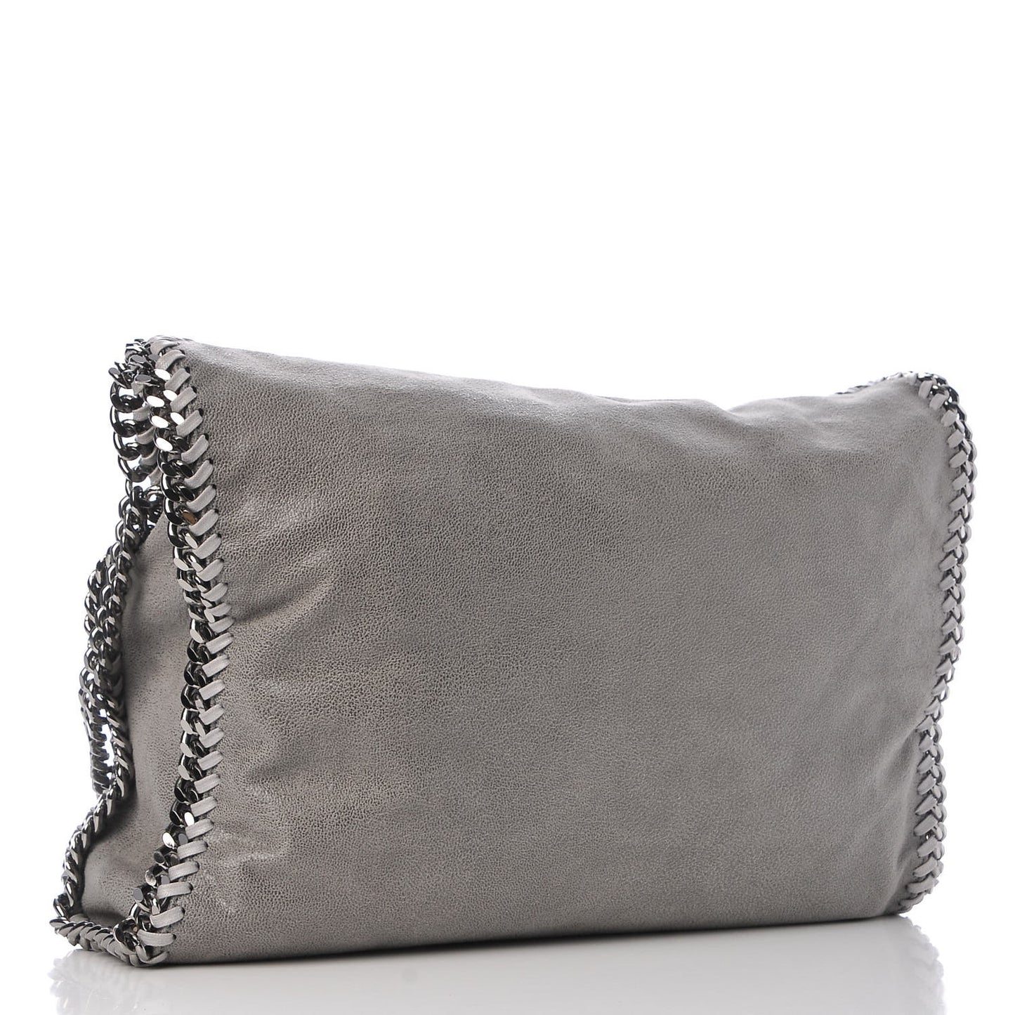 Shaggy Deer Falabella Fold Over Tote Grey