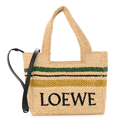 Loewe Raffia Small Paula's Ibiza Logo Tote Beige Multicolor 1 of 9