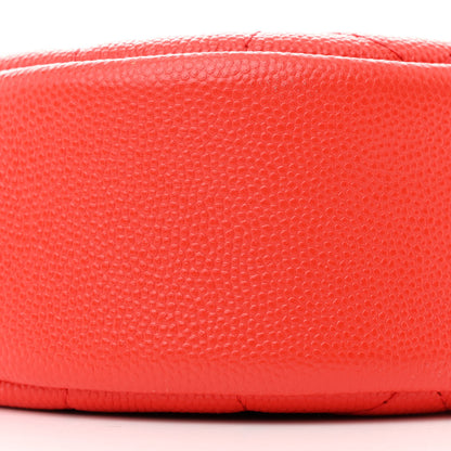 Chanel Caviar Quilted Round Clutch With Chain Red 9 of 10