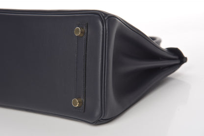 Hermes Swift Birkin 25 Bleu Indigo 37 of 39