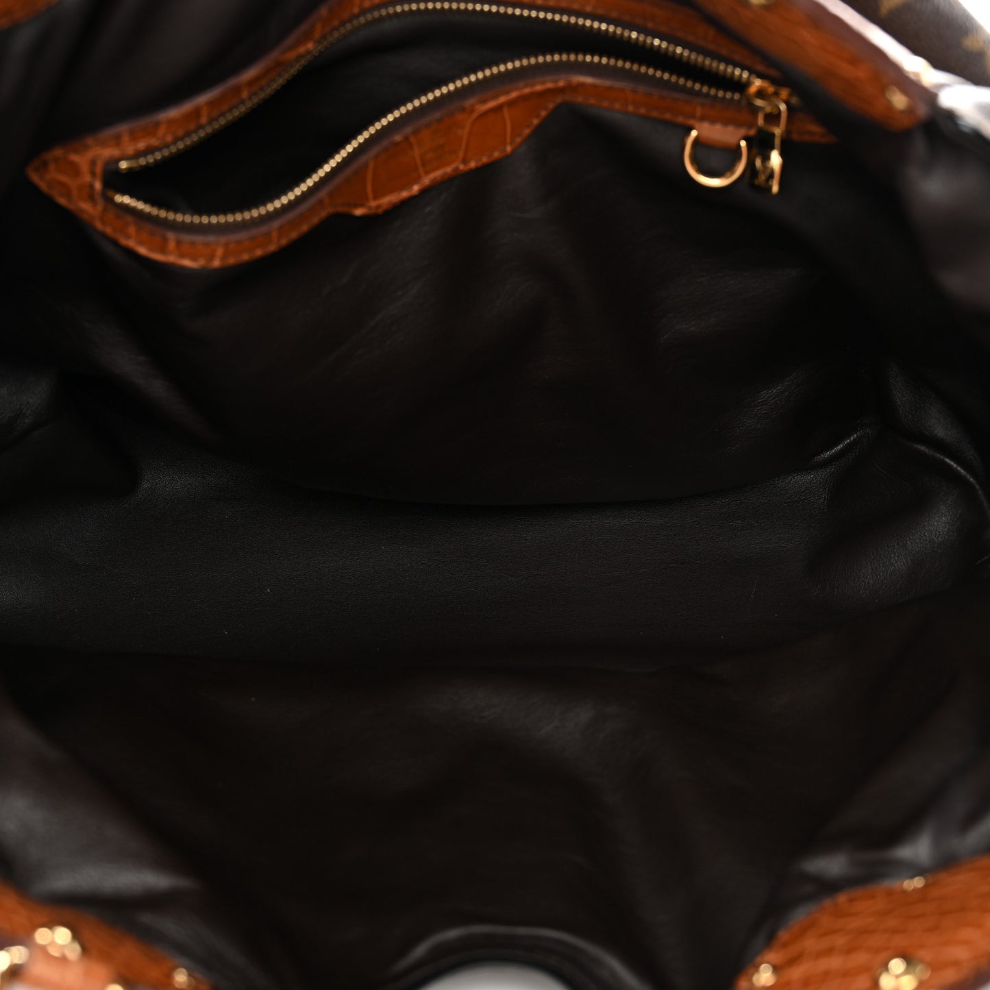 Monogram Alligator Trim Mahina XL