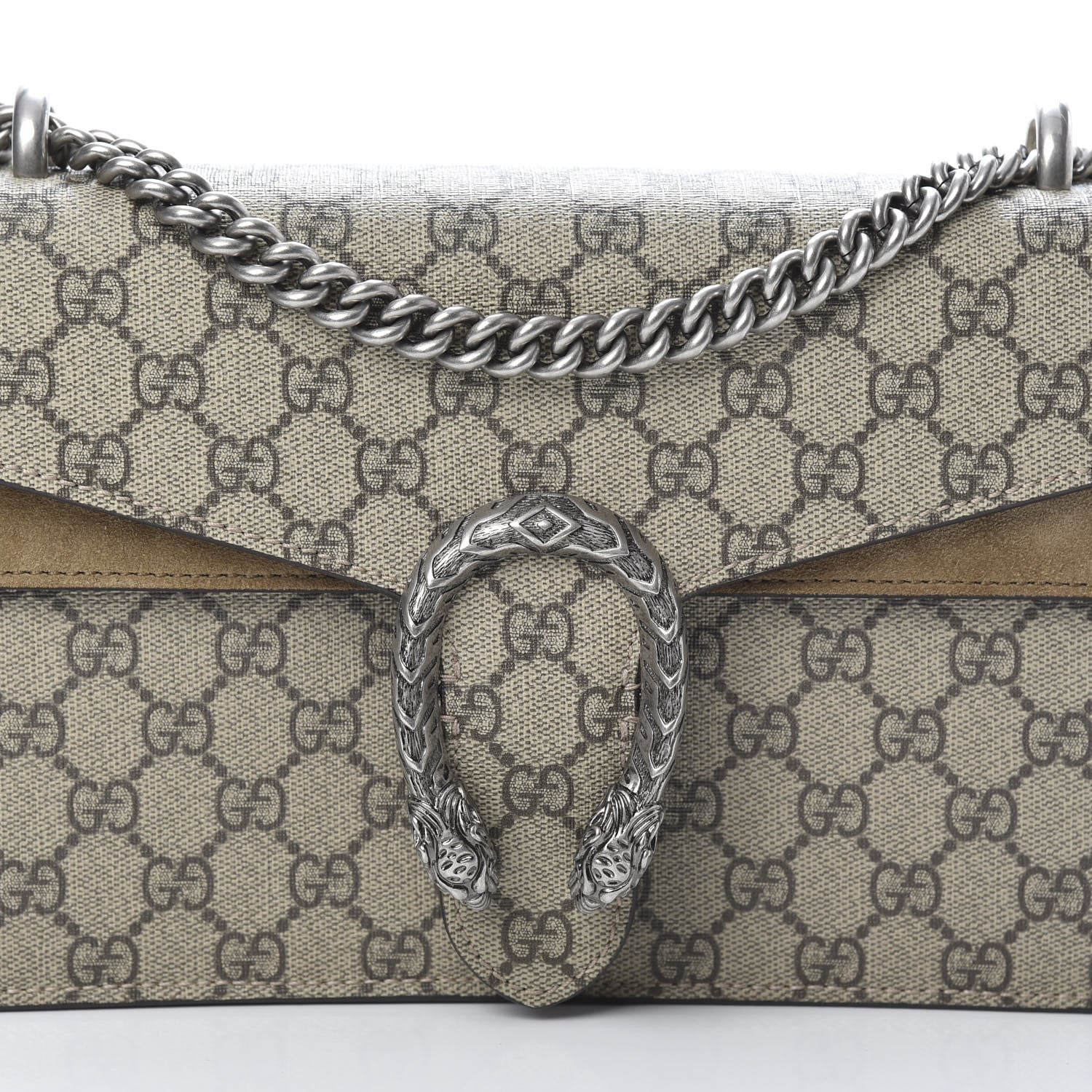 Gucci GG Supreme Monogram Small Dionysus Shoulder Bag Taupe 8 of 13