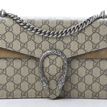 Gucci GG Supreme Monogram Small Dionysus Shoulder Bag Taupe 8 of 13