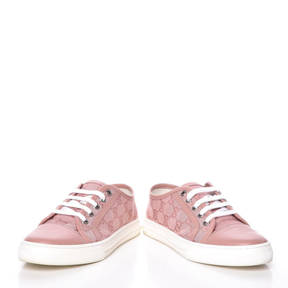 Gucci GG Monogram Calfskin Womens Low Top Sneakers 35 Pink Soft Pink 6 of 15