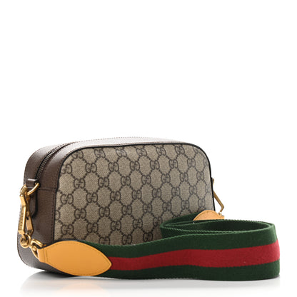Gucci GG Supreme Monogram Web Neo Vintage Shoulder Bag Beige New Acero Crop 3 of 10