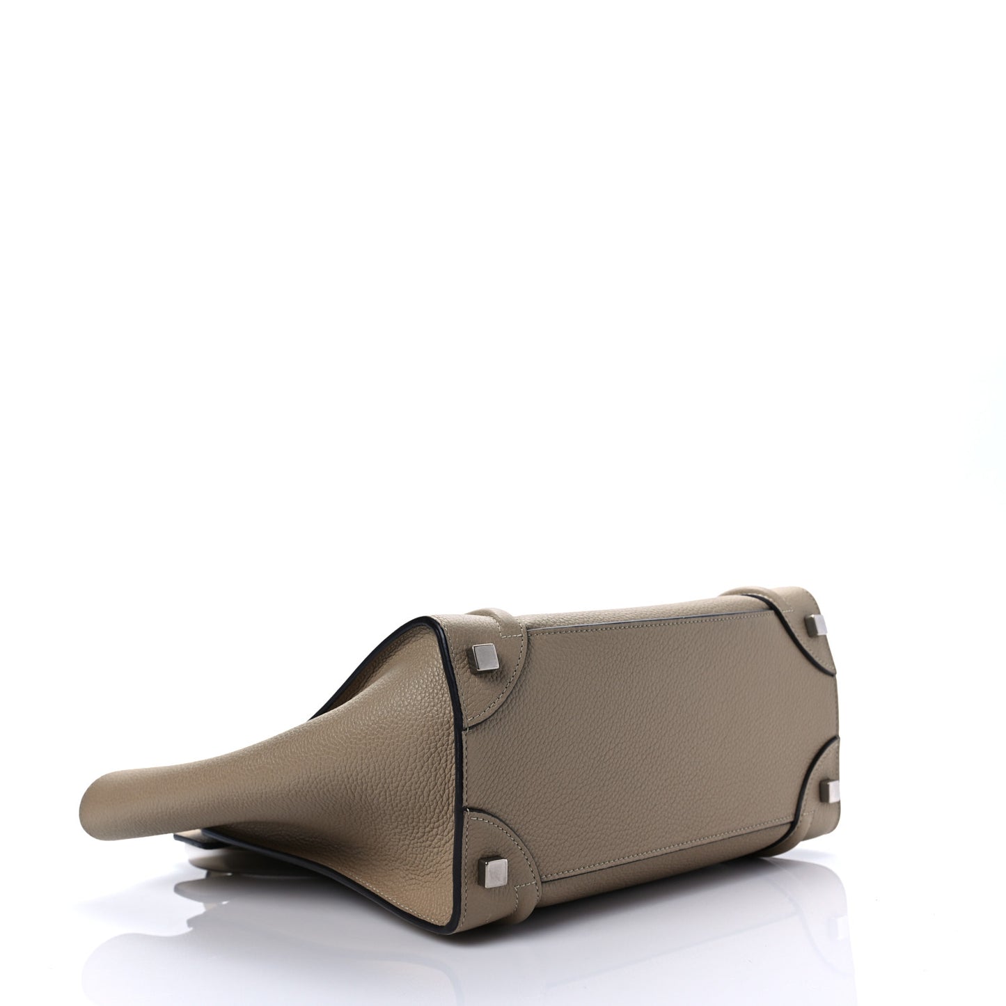 Drummed Calfskin Micro Luggage Souris