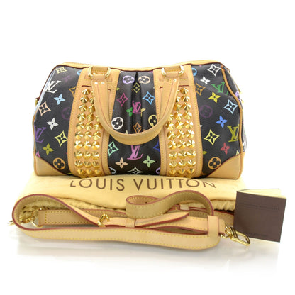 Louis Vuitton Monogram Multicolor Courtney MM Black 3 of 10