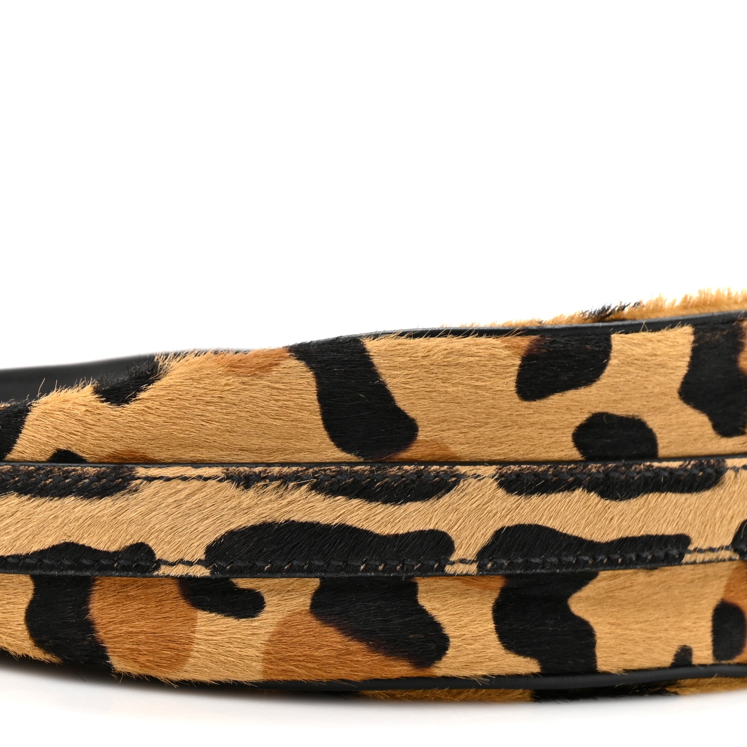 Prada Calf Hair Leopard Print Arque Shoulder Bag Honey 8 of 9