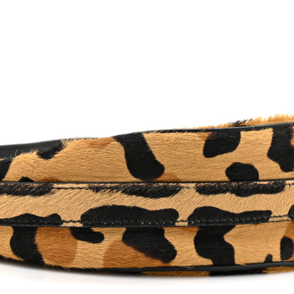 Prada Calf Hair Leopard Print Arque Shoulder Bag Honey 8 of 9