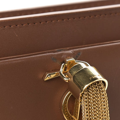 Saint Laurent Smooth Calfskin Classic Monogram Kate Tassel Chain Wallet Brown 13 of 13