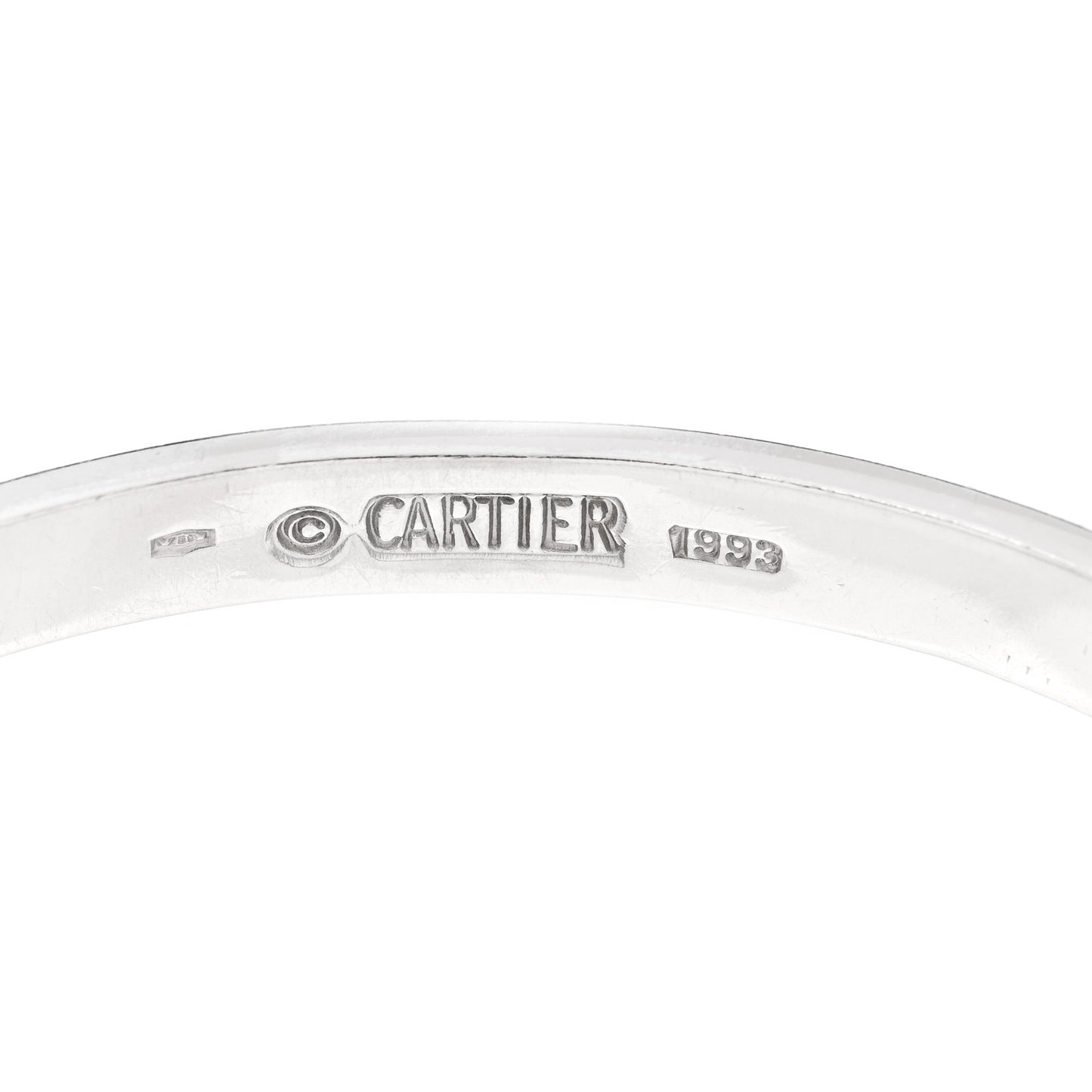 18K White Gold LOVE Bracelet 17