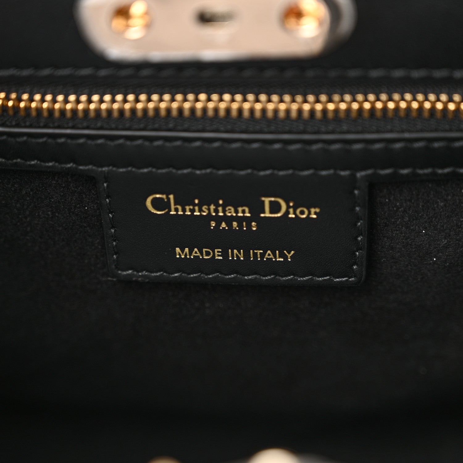 Christian Dior Calfskin Medium Key Shoulder Bag Black 6 of 14