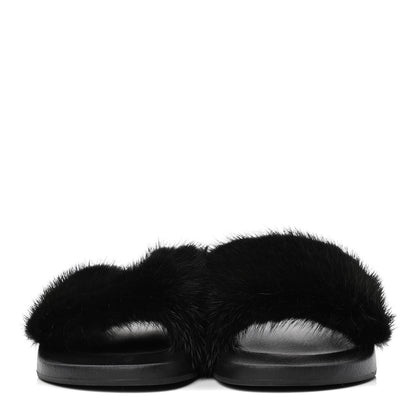 Givenchy Mink Rubber Slide Sandals 35 Black 2 of 4