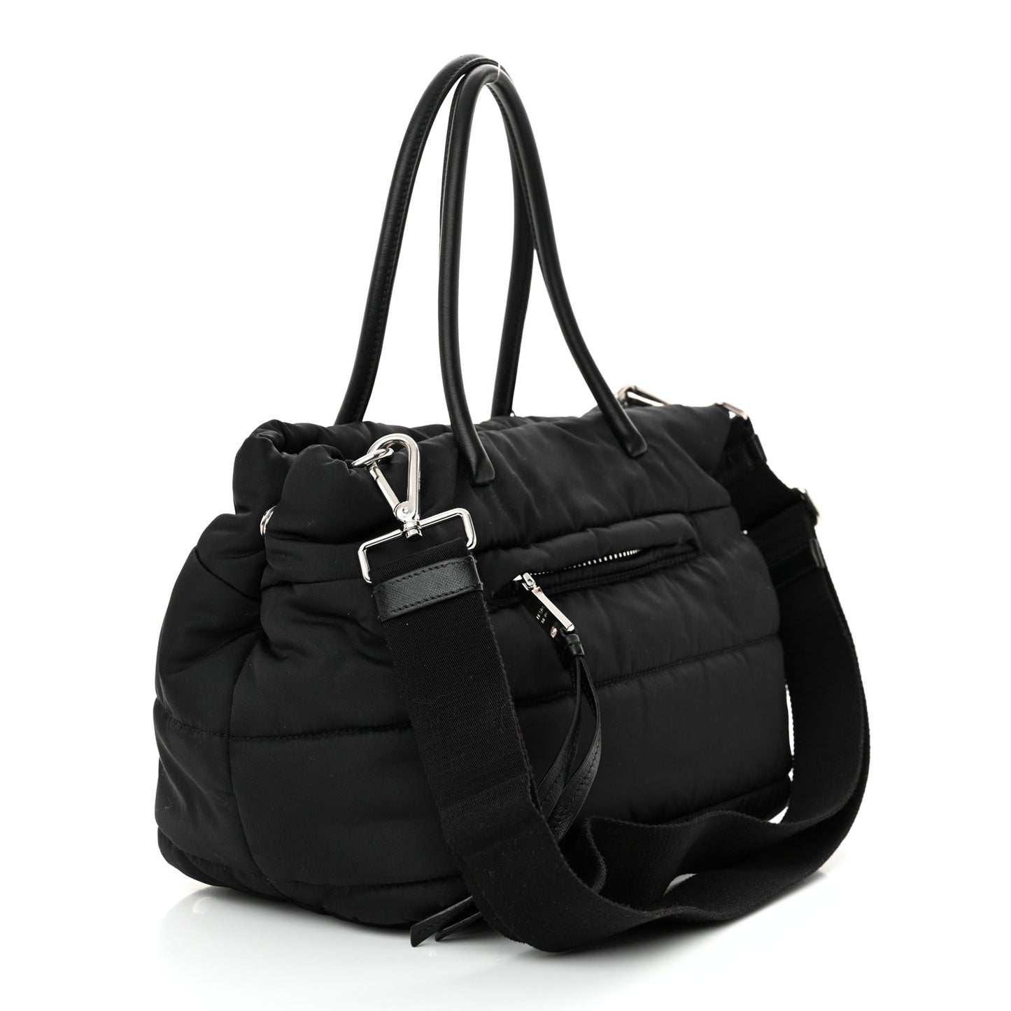 Tessuto Nylon Bomber Tote Black