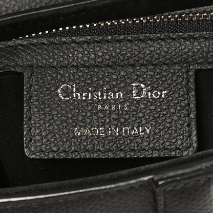 Christian Dior Grained Calfskin Saddle Bag Black 6 of 10