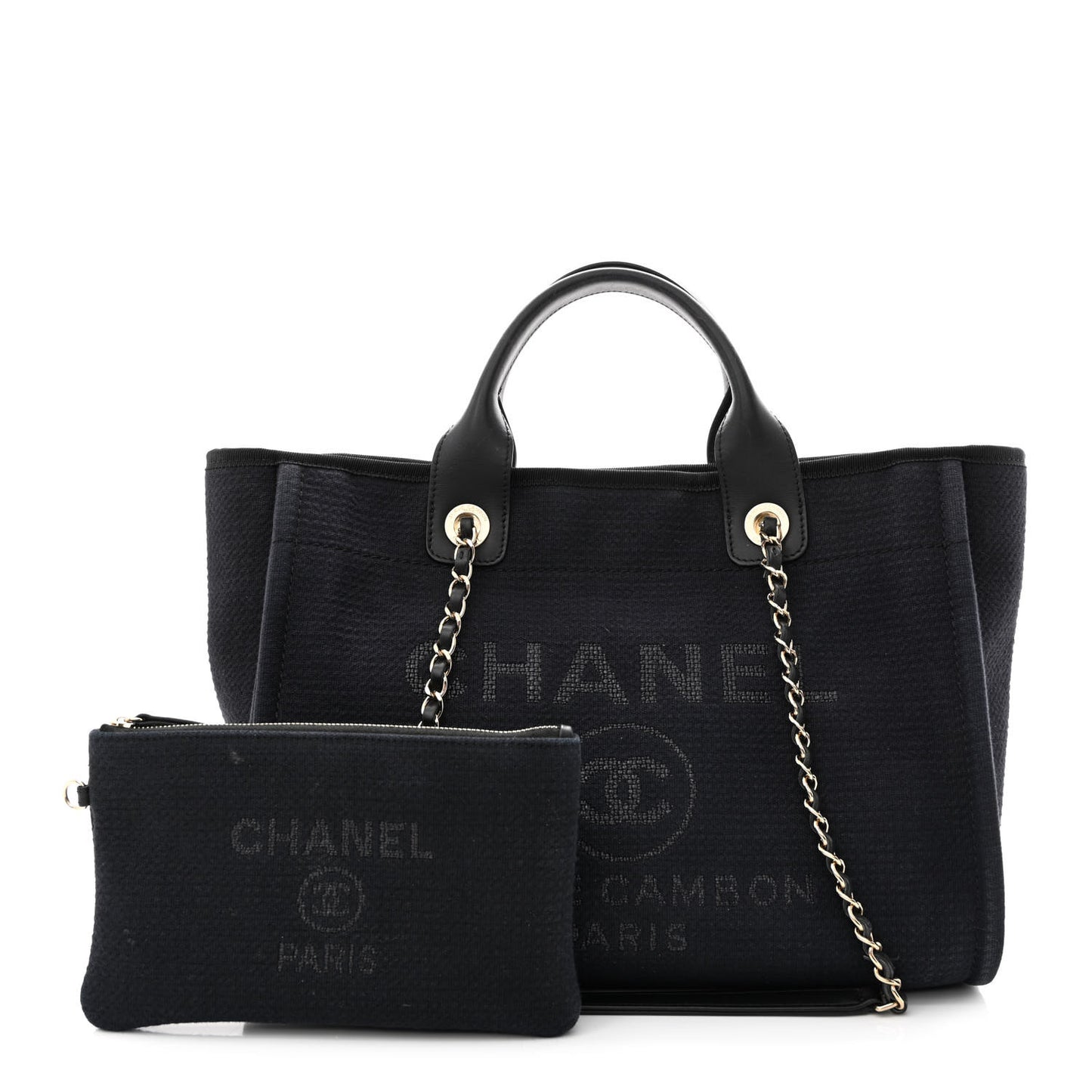 Mixed Fibers Small Deauville Tote Black