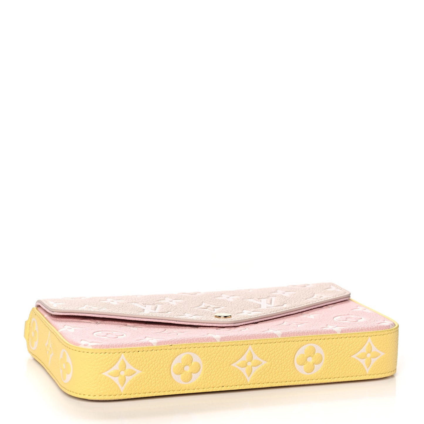 Empreinte Spring in the City Felicie Pochette Chain Wallet Pink Beige Yellow