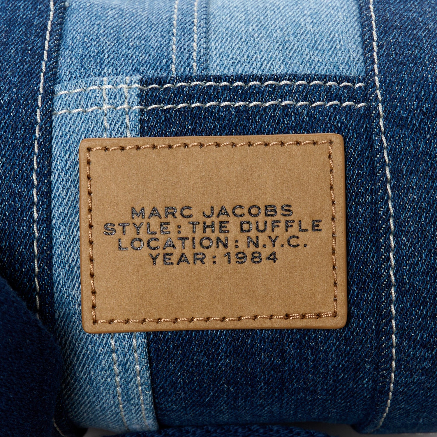 Marc Jacobs Denim Patchwork The Mini Duffle Bag Blue 8 of 11