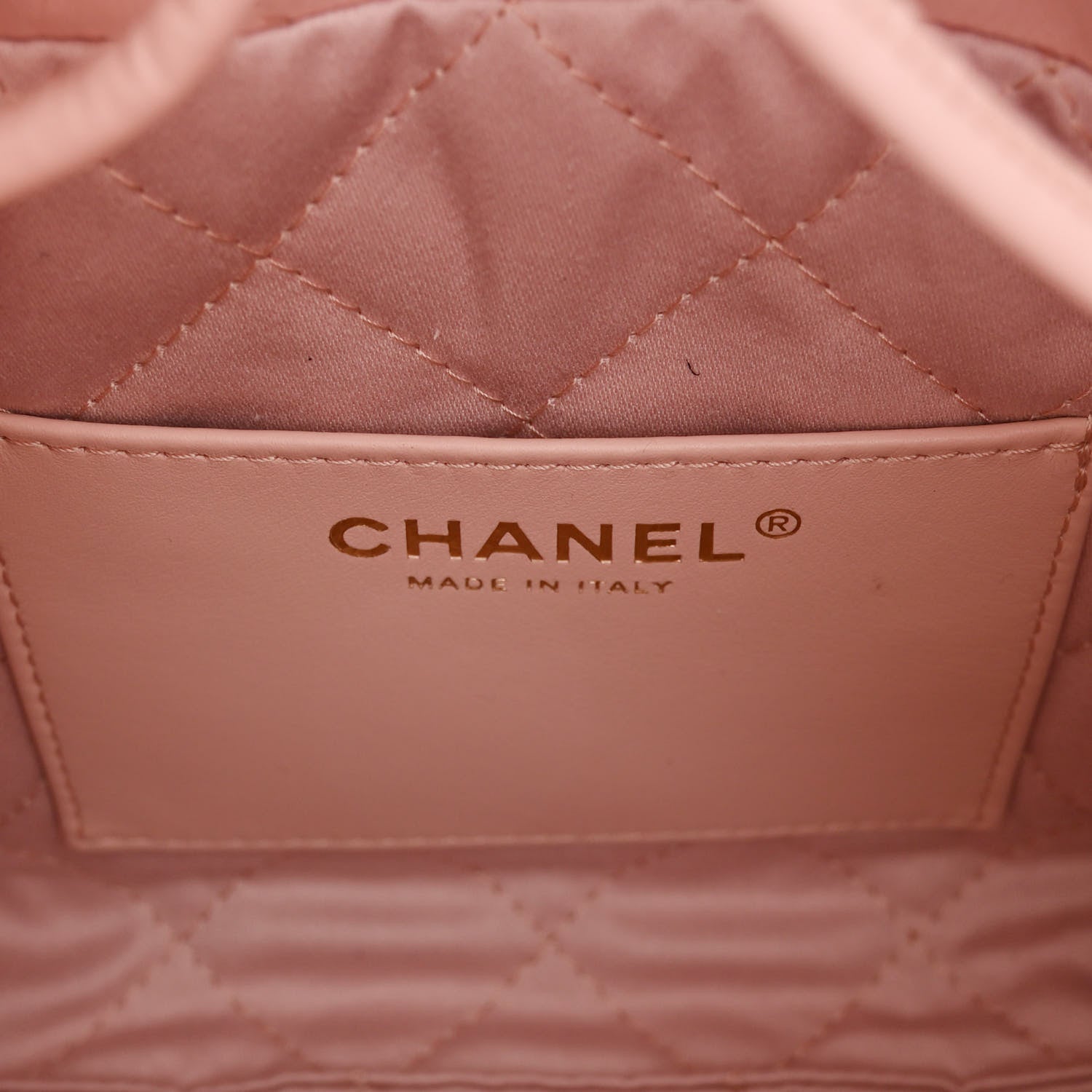 Chanel Shiny Calfskin Quilted Mini Chanel 22 Rose Clair 6 of 10