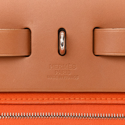 Hermes Vache Hunter Toile Herbag Zip 31 PM Orange 7 of 16