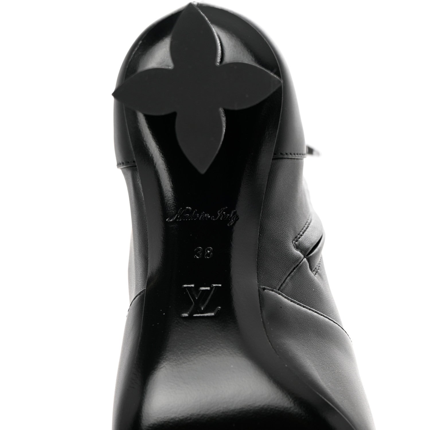 Louis Vuitton Calfskin Silhouette Ankle Boots 38 Black 6 of 7