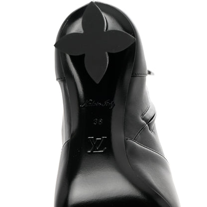 Louis Vuitton Calfskin Silhouette Ankle Boots 38 Black 6 of 7