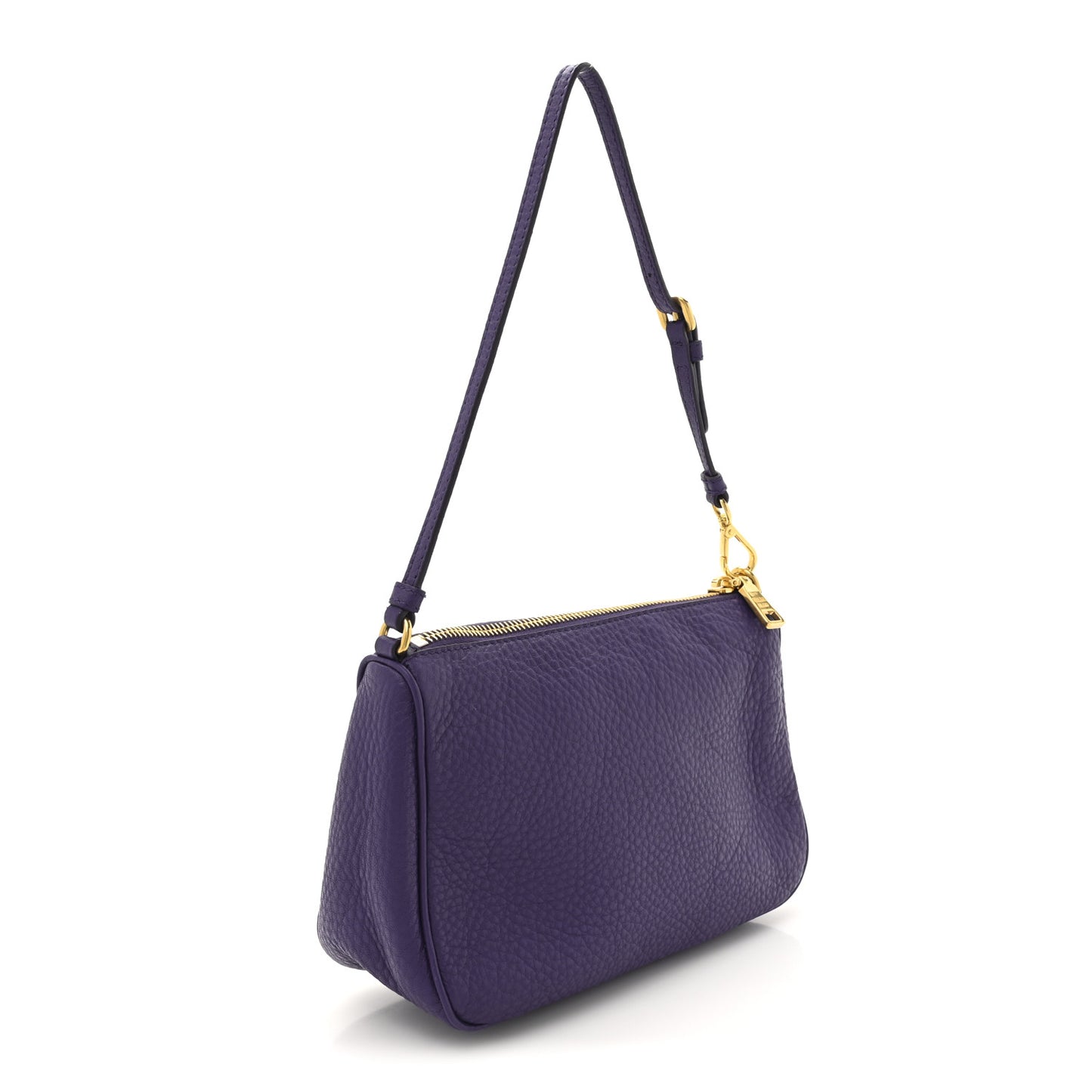 Vitello Daino Pochette Bag Viola