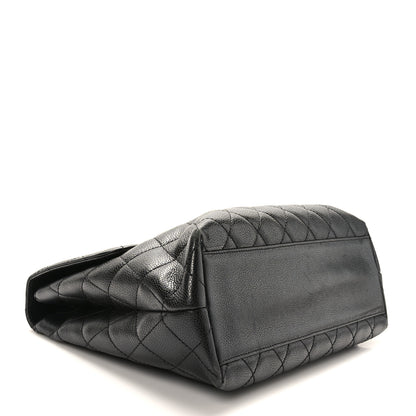 Chanel Caviar Quilted Jumbo Kelly Flap Black 4 of 9