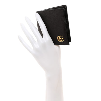 Gucci Calfskin Boar Effect GG Marmont Bi-Fold Wallet Brown 2 of 8