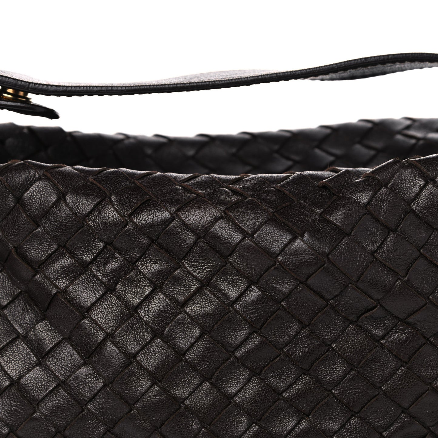 Nappa Intrecciato Large Cosmetic Case Ebano