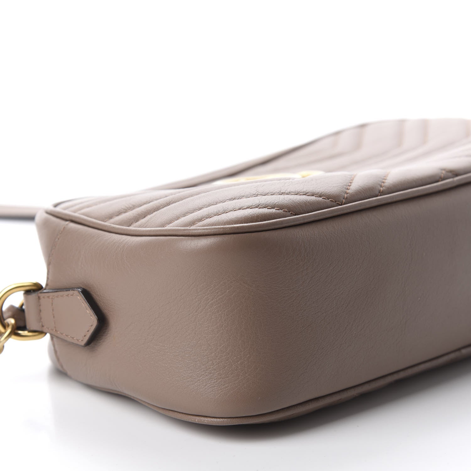 Gucci Calfskin Matelasse Small GG Marmont Chain Shoulder Bag Porcelain Rose 6 of 11