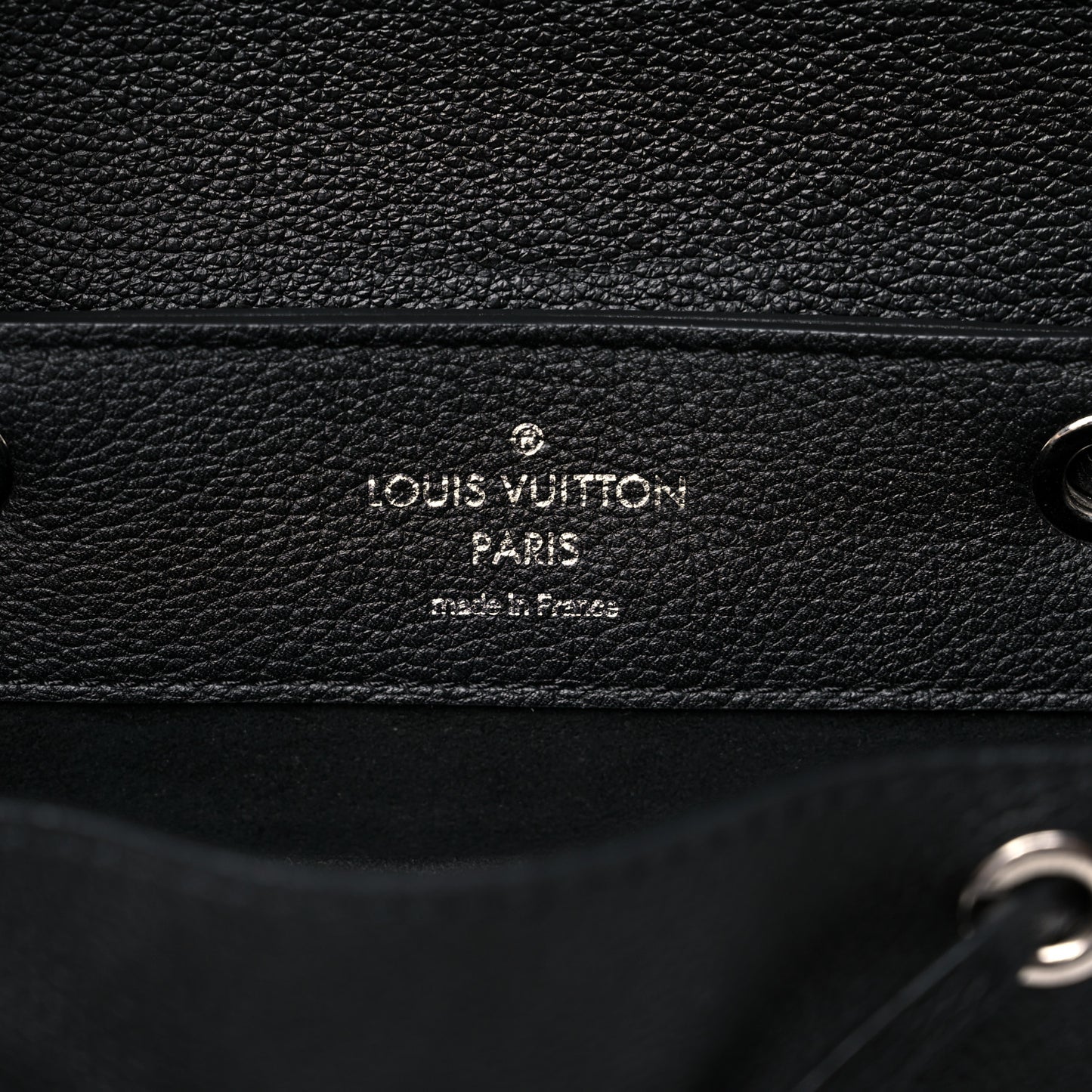 Calfskin Lockme Backpack Black