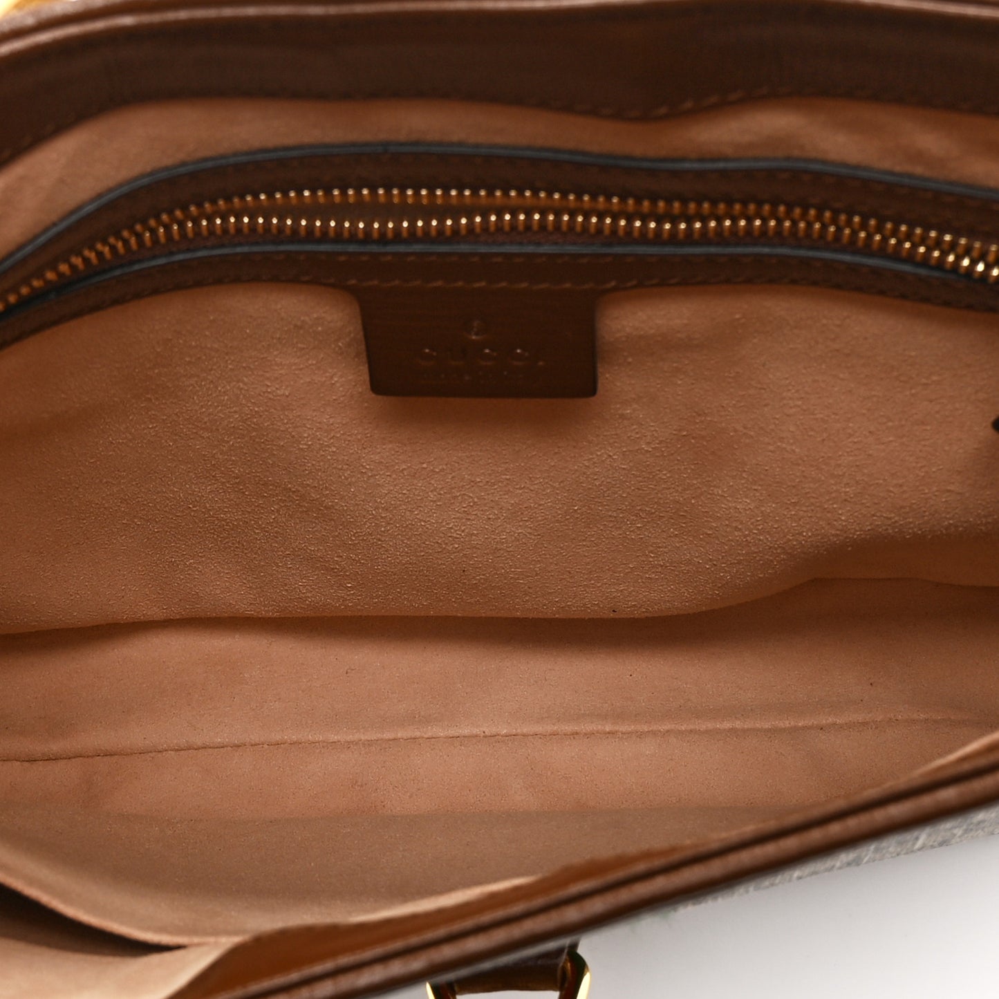 GG Supreme Monogram Azalea Calfskin Web Small Jackie 1961 Hobo Beige Ebony Brown Sugar