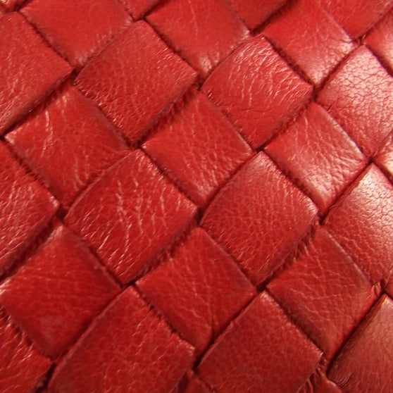 Bottega Veneta Vintage Woven Frame Bag Red 6 of 7