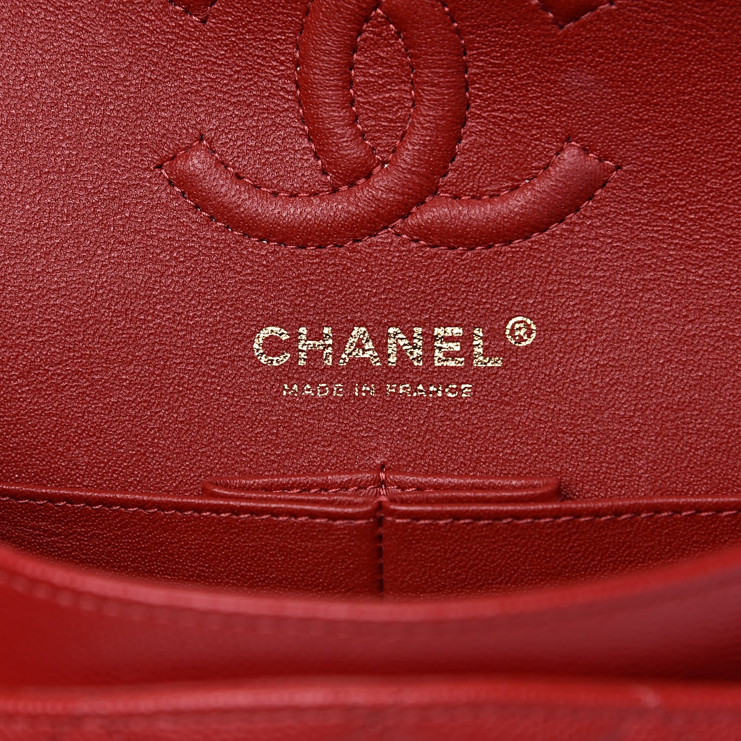 Chanel Caviar Quilted Small Double Flap Red 6 of 12