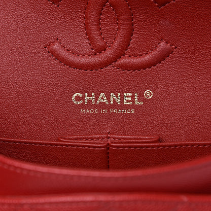 Chanel Caviar Quilted Small Double Flap Red 6 of 12