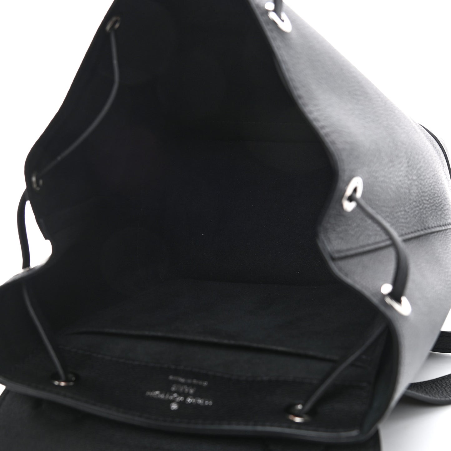 Calfskin Lockme Backpack Black