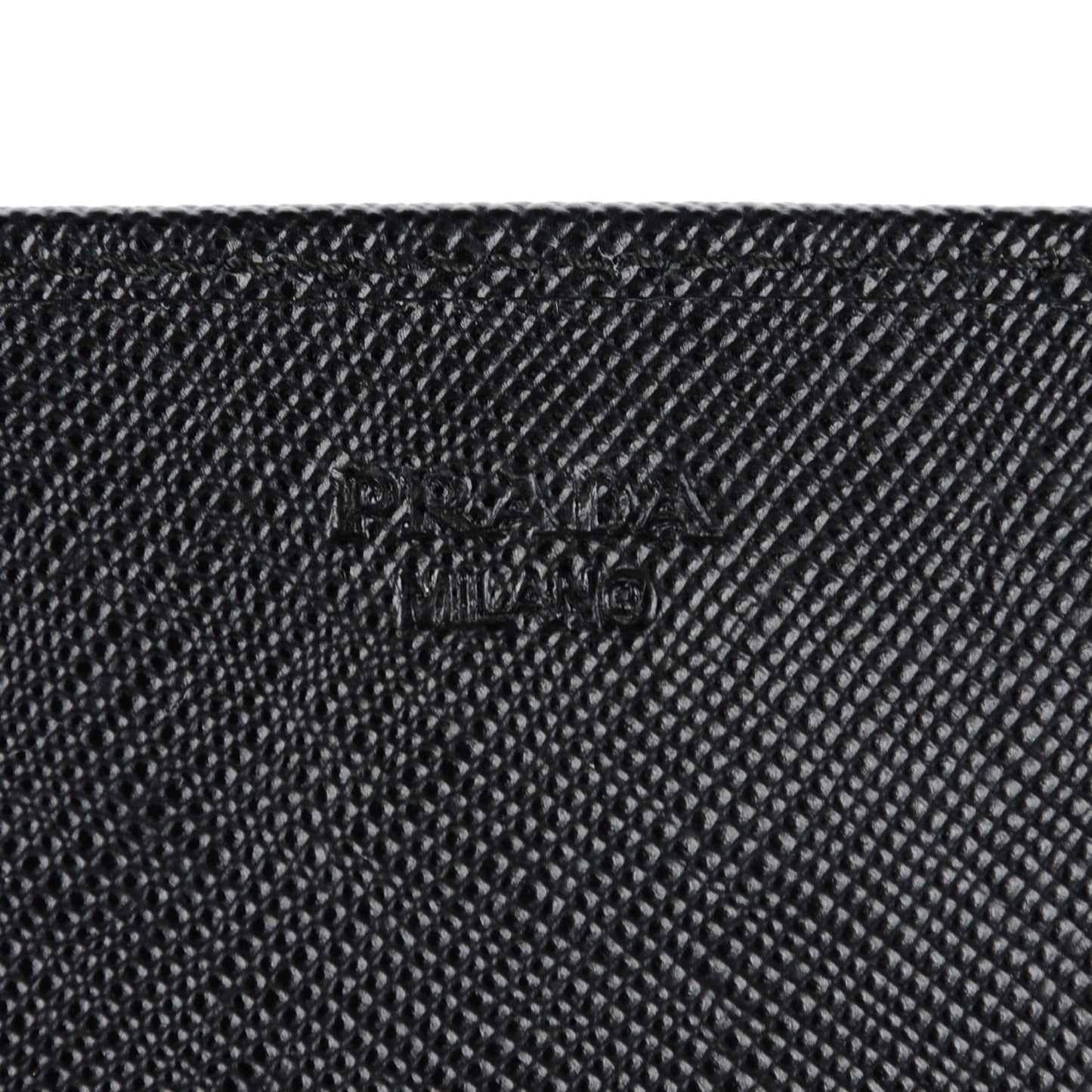 Saffiano Metal Oro Chain Wallet Nero Black