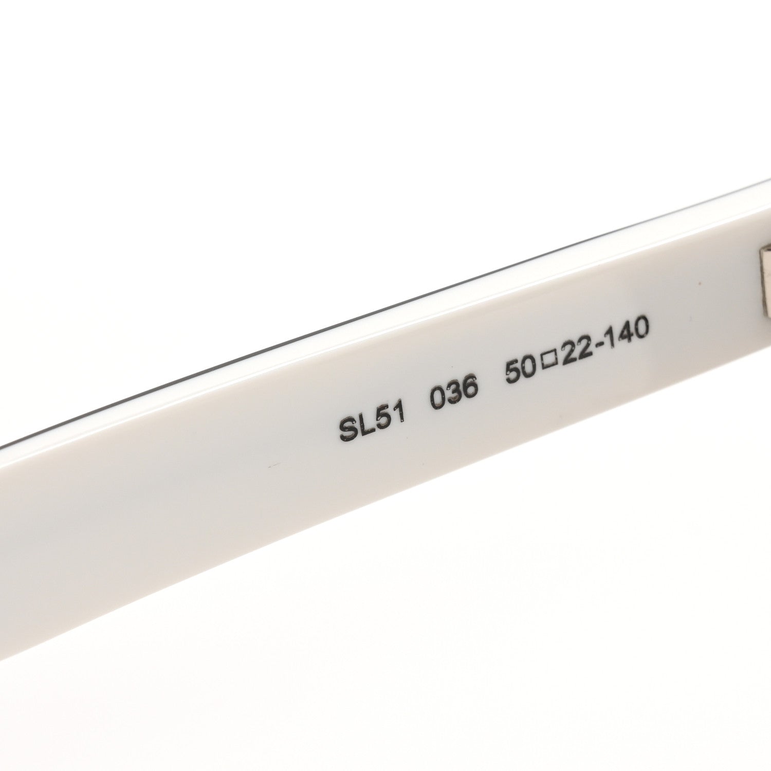 Saint Laurent Acetate Over Sunglasses SL 51 White 7 of 9
