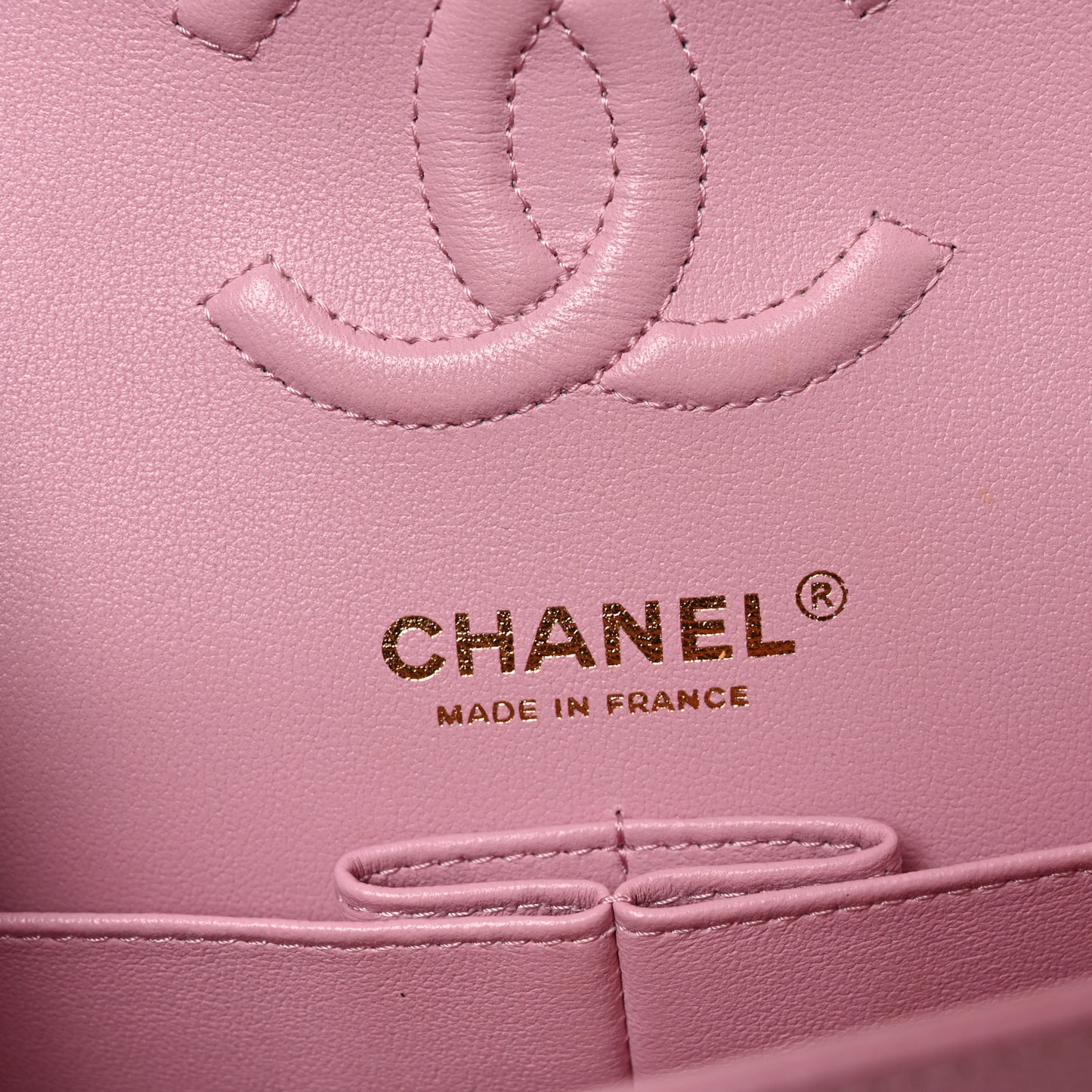 Caviar Quilted Small Double Flap Pink