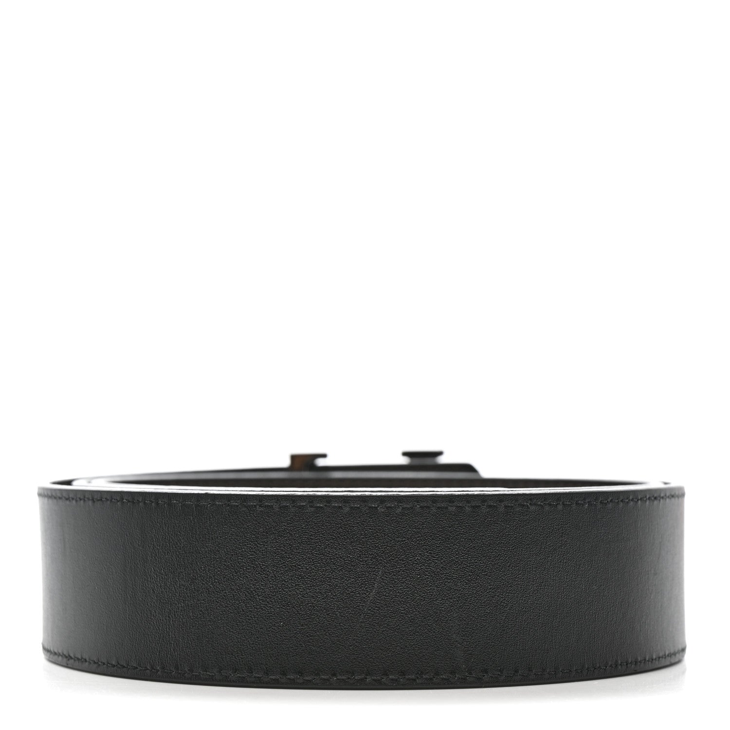 Louis Vuitton Calfskin 40mm LV Initiales Reversible Belt 100 40 Navy 100/40 Black Dark Brown 2 of 6