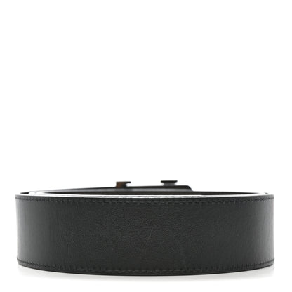 Louis Vuitton Calfskin 40mm LV Initiales Reversible Belt 100 40 Navy 100/40 Black Dark Brown 2 of 6