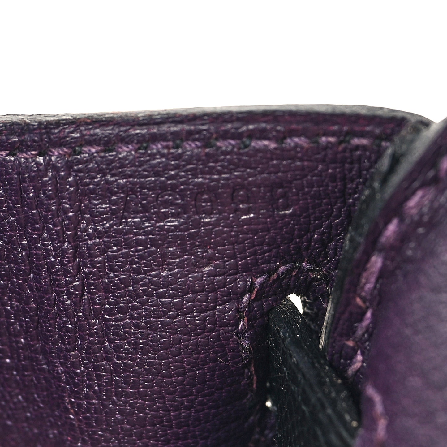 Epsom Horseshoe Birkin 25 Black Raisin