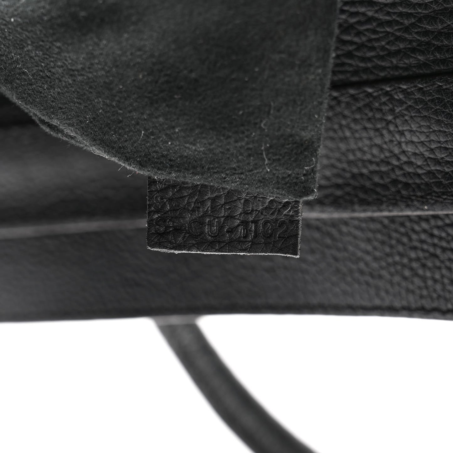 Drummed Calfskin Mini Luggage Black