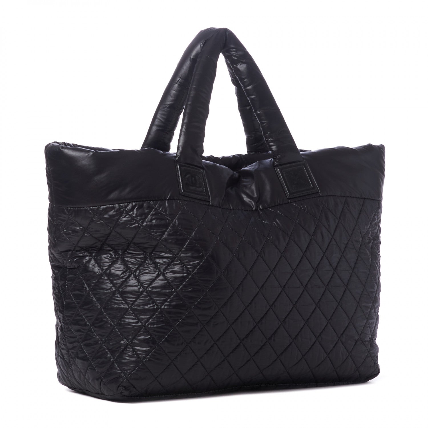 Chanel Nylon Quilted Large Coco Cocoon Shopping Tote and Messenger Bag Black 3 of 15