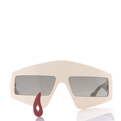 Gucci Acetate Crystal Hollywood Forever Tear Drop Sunglasses GG0359S Ivory 2 of 7