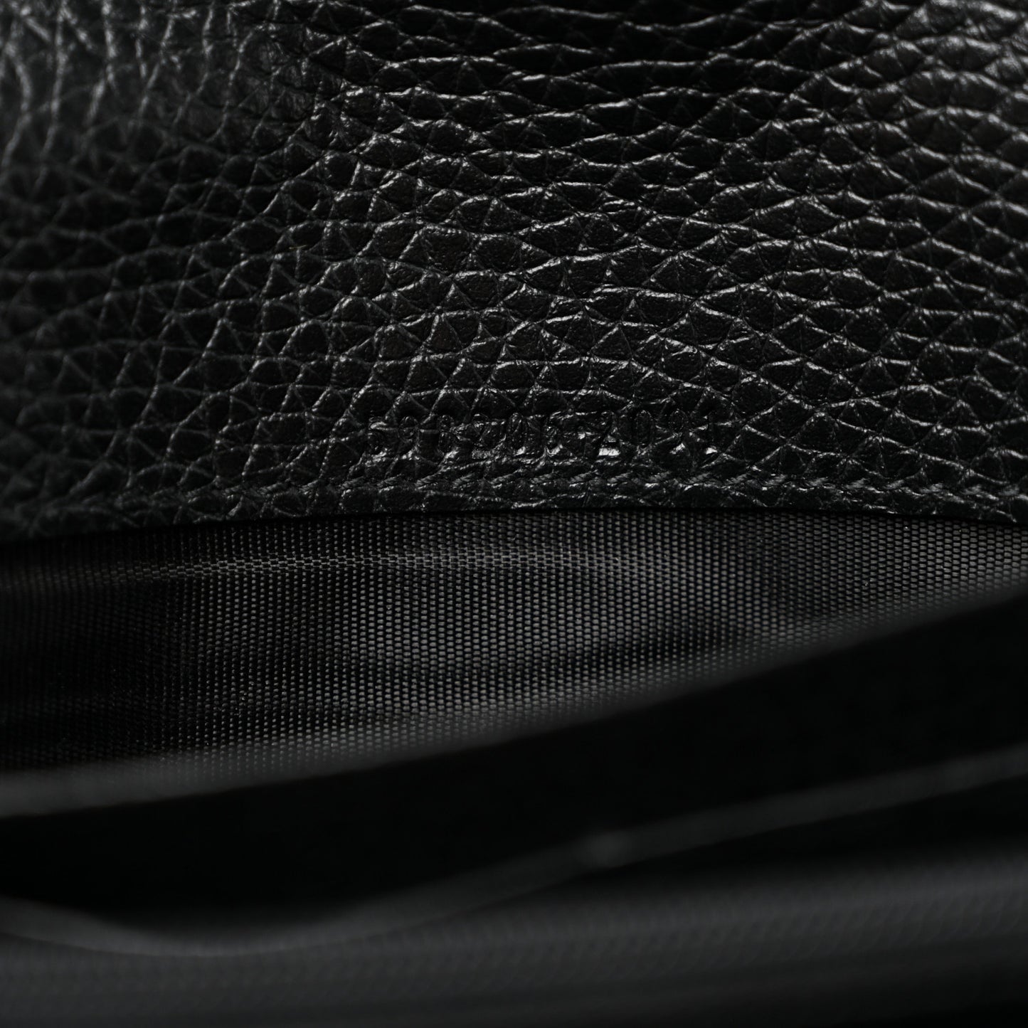 Pebbled Calfskin Large Soho Continental Wallet Black